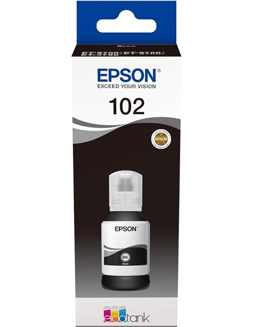 Epson C13T03R140 Negro Cartuchos de Tinta Original Pack Of 1 Válido para Epson Ecotank ET-2700/ ET-2750/ ET-3700/ ET-3750/ ET-47