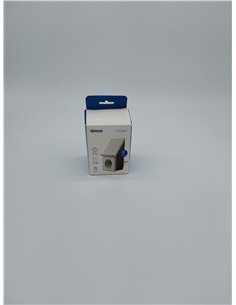 SIMON - Adaptador con Enchufe USB A + Carga Inalámbrica Rápida 10W+ 1 Toma 16A (250 V), Cargador USB con Soporte para Smartphone 2