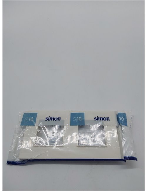 SIMON - Marco Interruptor de Pared, 2 Elementos, Compatible con Mecanismos Simon 10, Apto para Interiores, Fácil de Montar, Comp