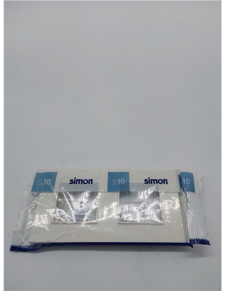 SIMON - Marco Interruptor de Pared, 2 Elementos, Compatible con Mecanismos Simon 10, Apto para Interiores, Fácil de Montar, Comp