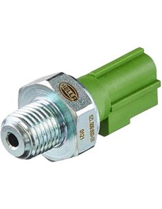 HELLA 6ZL 009 600-081 Interruptor de control de la presión de aceite - 12V - 1polos - Contacto ruptor - Color: verde       