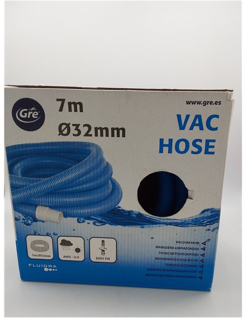 Gre 770322 - Manguera de 2 Terminales para Limpiafondos de Piscina, compatible con limpiafondos de aspiración gracias a sus cone