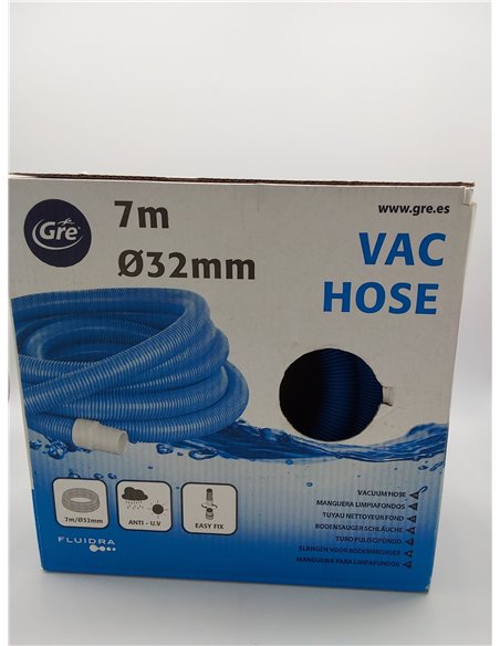 Gre 770322 - Manguera de 2 Terminales para Limpiafondos de Piscina, compatible con limpiafondos de aspiración gracias a sus cone