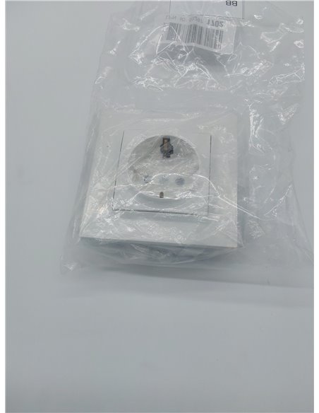 BASE ENCHUFE 2P+TT BLANCO MATE Simon 82 Concept       