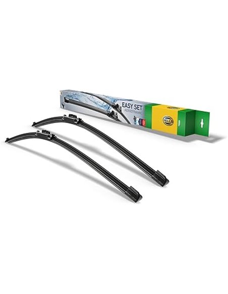 HELLA 9XW 358 164-141 Easy Set OE Limpiaparabrisas - SetOE6555 - Escobilla con hoja plana - para vehic. dirección izquierda - 65