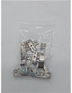 Amig - Pack de 2 Bisagras de Cazoleta Rectas | Acero Niquelado | Puertas de Muebles y Armarios de Cocina | Ø35 mm | Apertura 110 2