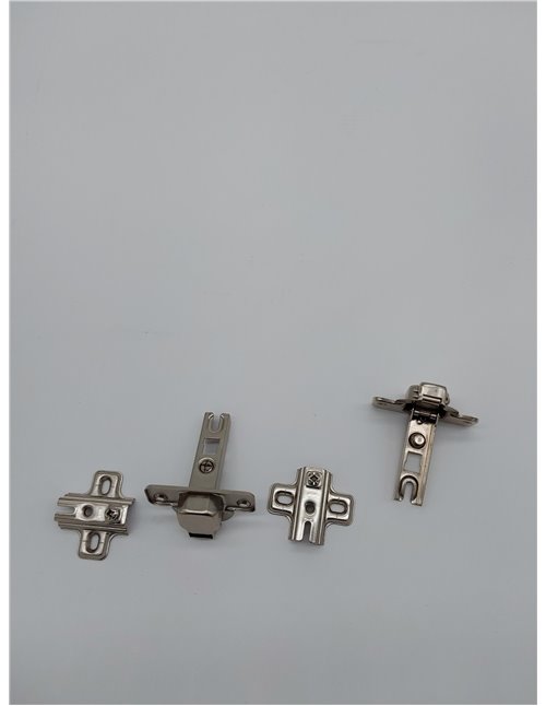 Amig - Pack de 2 Bisagras de Cazoleta Rectas | Acero Niquelado | Puertas de Muebles y Armarios de Cocina | Ø35 mm | Apertura 110
