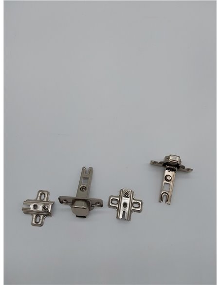 Amig - Pack de 2 Bisagras de Cazoleta Rectas | Acero Niquelado | Puertas de Muebles y Armarios de Cocina | Ø35 mm | Apertura 110