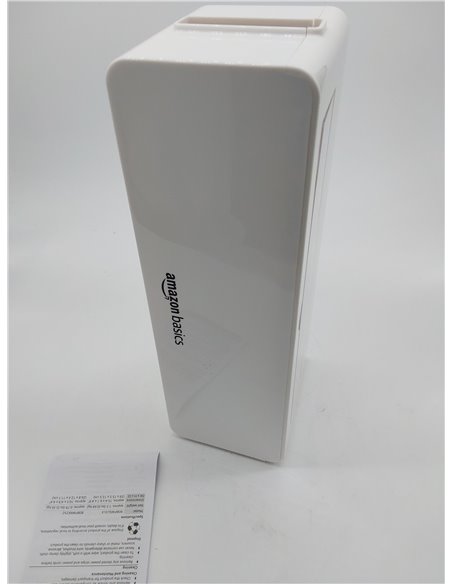 Amazon Basics - Caja organizadora de cables para ocultar y organizar cables, tamaño grande, Blanco       
