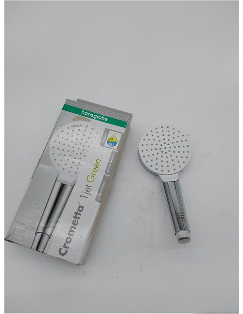 hansgrohe Crometta Ducha de mano 1 tipo de chorro Green 6 l/min, blanco/cromo, 26334400       
