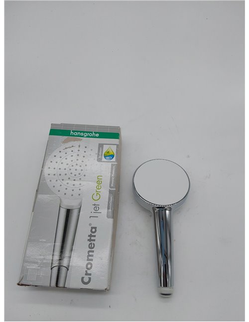 hansgrohe Crometta Ducha de mano 1 tipo de chorro Green 6 l/min, blanco/cromo, 26334400       