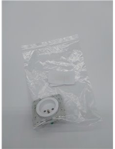 Schneider Electric SC5S52A059 Odace - Enchufe con toma de tierra 2 P + T, 230 V, color blanco        2