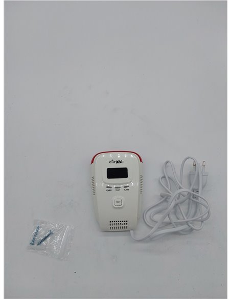 Detector de Gas, Alarma de Gas LPG/natural/ciudad, Enchufar en Sensor De Fugas De Gas Combustible/Propano/Metano, con Alarma de 