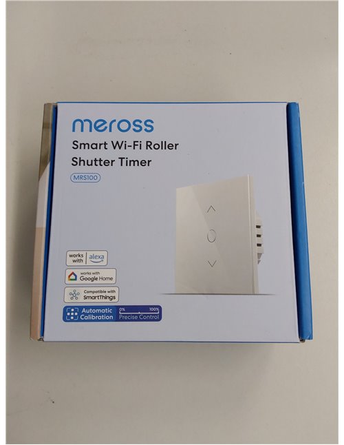 Meross Interruptor de Cortina, Interruptor de Persianas LED Inteligentes WiFi, Compatible con Alexa y Google Assistant, Control 