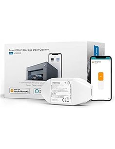 Meross Abridor de puerta de garaje inteligente, control remoto puerta inteligente compatible con HomeKit, Siri,Apple Watch, Home