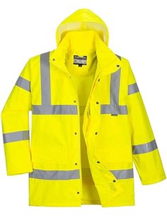 Portwest Parka De Alta Visibilidad, Transpirable, Tamaño: XXL, Color: Amarillo, RT60YERXXL       