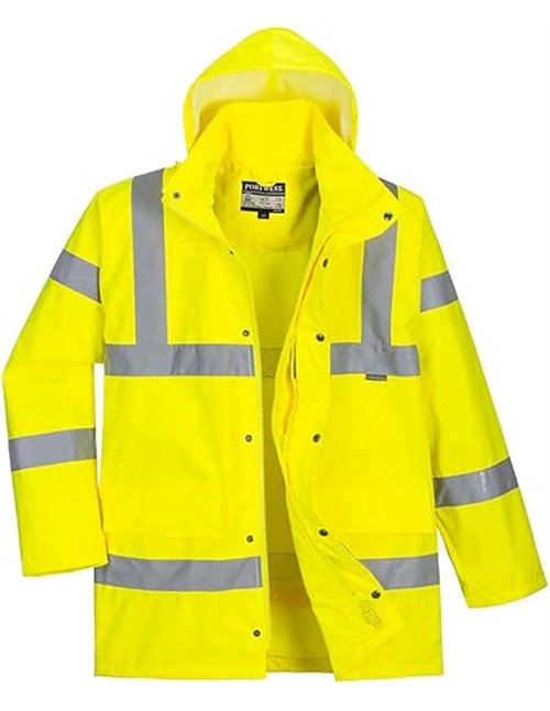 Portwest Parka De Alta Visibilidad, Transpirable, Tamaño: XXL, Color: Amarillo, RT60YERXXL       