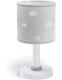 Dalber Lámpara infantil de mesita Sweet Dreams Nubes Gris, 62011E, E14       