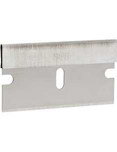 Amazon Basics - hombres Cuchillas de un solo filo para rasqueta, corte de cajas, 100 unidades con almacenamiento tipo almeja