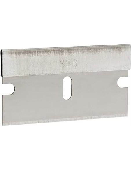 Amazon Basics - hombres Cuchillas de un solo filo para rasqueta, corte de cajas, 100 unidades con almacenamiento tipo almeja