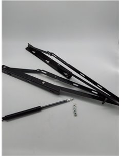 Homey - Pack de Sistema Completo de Elevación Hidráulicos Profesional para Canapés, Incluye Bisagras Pistones Tornillería, Poten 2