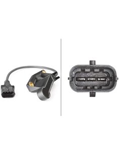 HELLA 6PU 009 121-041 Sensor, posición arbol de levas - 12V - 3polos       