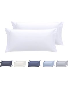 Todocama – Juego de 2 Fundas de Almohada, Microfibra Extra Suave, hipoalergénicas. Juego de 2-75x40 cm Blanco       