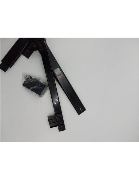 Emuca - Guías para bandeja portateclados extraible con rodamientos de bolas y regulables en altura (55-90mm), 2 unidades       