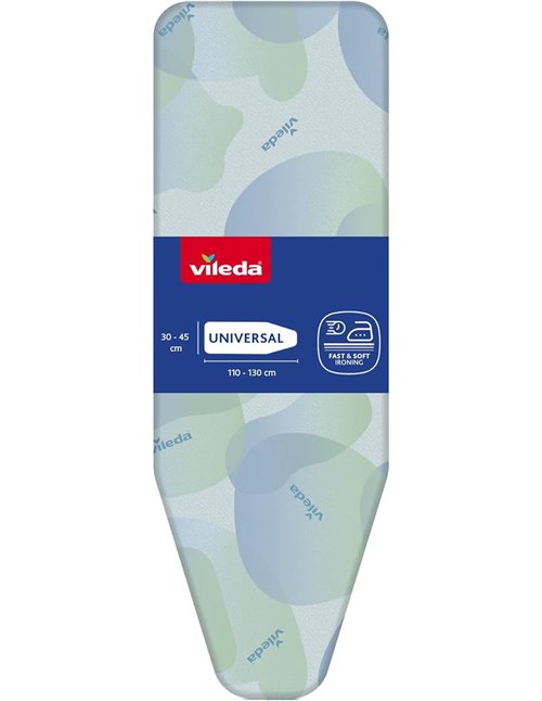 Vileda Funda para Tabla de Planchar 172217 Premium 2 en 1, se Adapta a Tablas de 110, 130 x 30 y 45 cm       