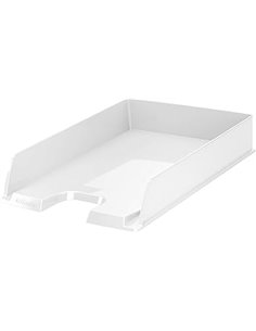 Esselte 623608 - Bandeja Portadocumentos Europost VIVIDA de Esselte, Tamaño A4, Apilable vertical o Escalonadamente, Color Blanc