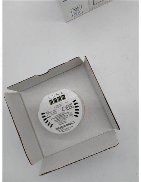 Amazon Basics - Interruptor inteligente, de 2 vías, funciona con Alexa, Se necesita cable neutro, no necesita concentrador, bidi