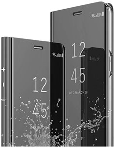 Funda para Samsung Galaxy S7/S7 Edge Carcasa Espejo Mirror Flip Caso Ultra Delgada Protector Shock Absorbing Caja del Teléfono T