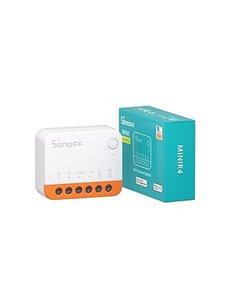 Interruptor WiFi Inteligente de 2 Vías,SONOFF MINIR4 mini Interruptor Inteligente Wifi,Control APP, control por voz，Funciona con