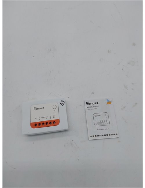 Interruptor WiFi Inteligente de 2 Vías,SONOFF MINIR4 mini Interruptor Inteligente Wifi,Control APP, control por voz，Funciona con