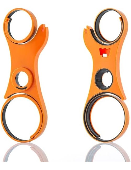 InnovaGoods Abrebotes Multifunción 5 en 1, Polipropileno, Naranja       