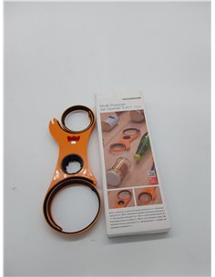 InnovaGoods Abrebotes Multifunción 5 en 1, Polipropileno, Naranja        2