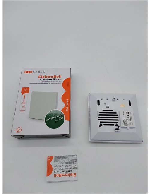 SCS Sentinel -CFI0025 - Timbre electrónico de 230 V con transformador de 5 V integrado - 8 melodías - Material ABS - Uso interno