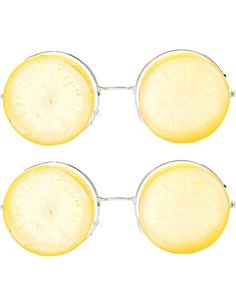 2 Piezas Gafas De Sol Hawaianas Anteojos De Limon Vasos De Frutas Gafas De Sol Transparentes Sorteo Luau Gafas De Fiesta De La N