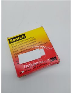 3M HT002001309 Scotch 23 Cinta Eléctrica Autosoldable de Goma, 19 mm x 9.15 m, 1 Rollo, Negro        2