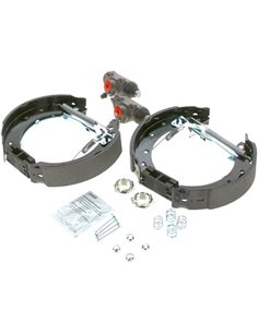 Bosch KS554 Kit Super Pro Kit de freno trasero de tambor 1 juego completo premontado       