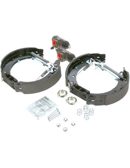 Bosch KS554 Kit Super Pro Kit de freno trasero de tambor 1 juego completo premontado       