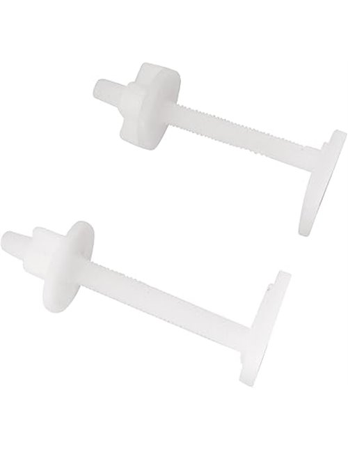 SOMATHERM FOR YOU - Solapa fijación WC con dos tornillos y dos tuercas de cabeza cuadrada - plast