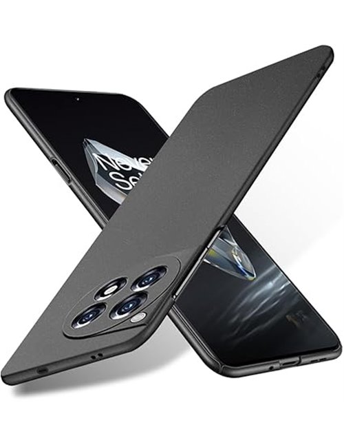 Bastmei Funda para Oneplus 12 5G, Ultraligero Ultrafino Antideslizante Protección de Cámara, PC Rígido Textura Esmerilada Funda 