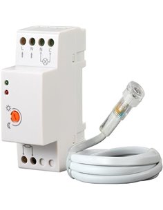 Maclean MCE83 - Sensor Interruptor crepuscular IP 65 Montaje en Carril DIN       