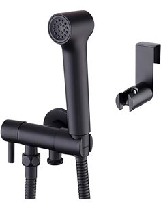 Faustina Bidé Ducha de Mano Conjunto de higiene personal para WC cuarto de baño, Grifo de Fijación con Pistola de Pulverización 