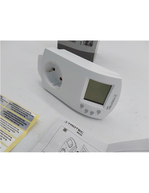 TROTEC Termostato para Enchufe BN30, 5-30 °C, Control de Calefacción y Refrigeración, Interruptor Térmico para la Calefacción po