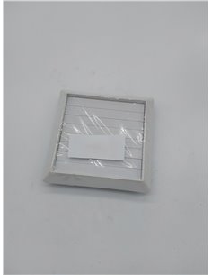 La Ventilazione S19126RB - Rejilla de ventilación para sobreponer de ABS, color blanco, con aletas de gravedad y red antiinsecto 2