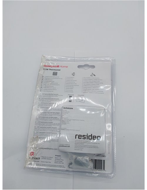 Honeywell Home T136C110AEU T136: Termostato programable, Blanco       