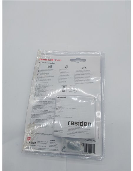 Honeywell Home T136C110AEU T136: Termostato programable, Blanco       