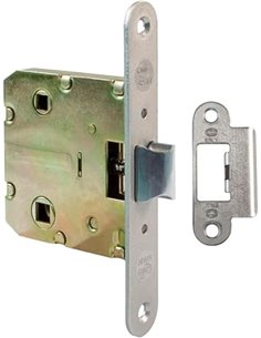 Amig - Picaporte Unificado para Puertas de Madera | Cerradura para Puerta Interior | Cierre de Embutir de Acero Latonado | Entra